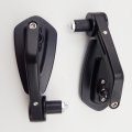 Okstno Black Adjustable Motorcycle 7 8 Handle Bar End Rearview Mirrors Blue For Yamaha Suzuki Kawasaki
