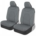 Motor Trend Aquashield Car Seat Covers For Fronts Solid Gray A Two-tone Waterproof Cars Neoprene Seat Cover Set Interior Auto 