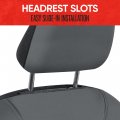 Motor Trend Aquashield Car Seat Covers For Fronts Solid Gray A Two-tone Waterproof Cars Neoprene Seat Cover Set Interior Auto