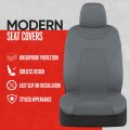 Motor Trend Aquashield Car Seat Covers For Fronts Solid Gray A Two-tone Waterproof Cars Neoprene Seat Cover Set Interior Auto