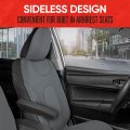 Motor Trend Aquashield Car Seat Covers For Fronts Solid Gray A Two-tone Waterproof Cars Neoprene Seat Cover Set Interior Auto