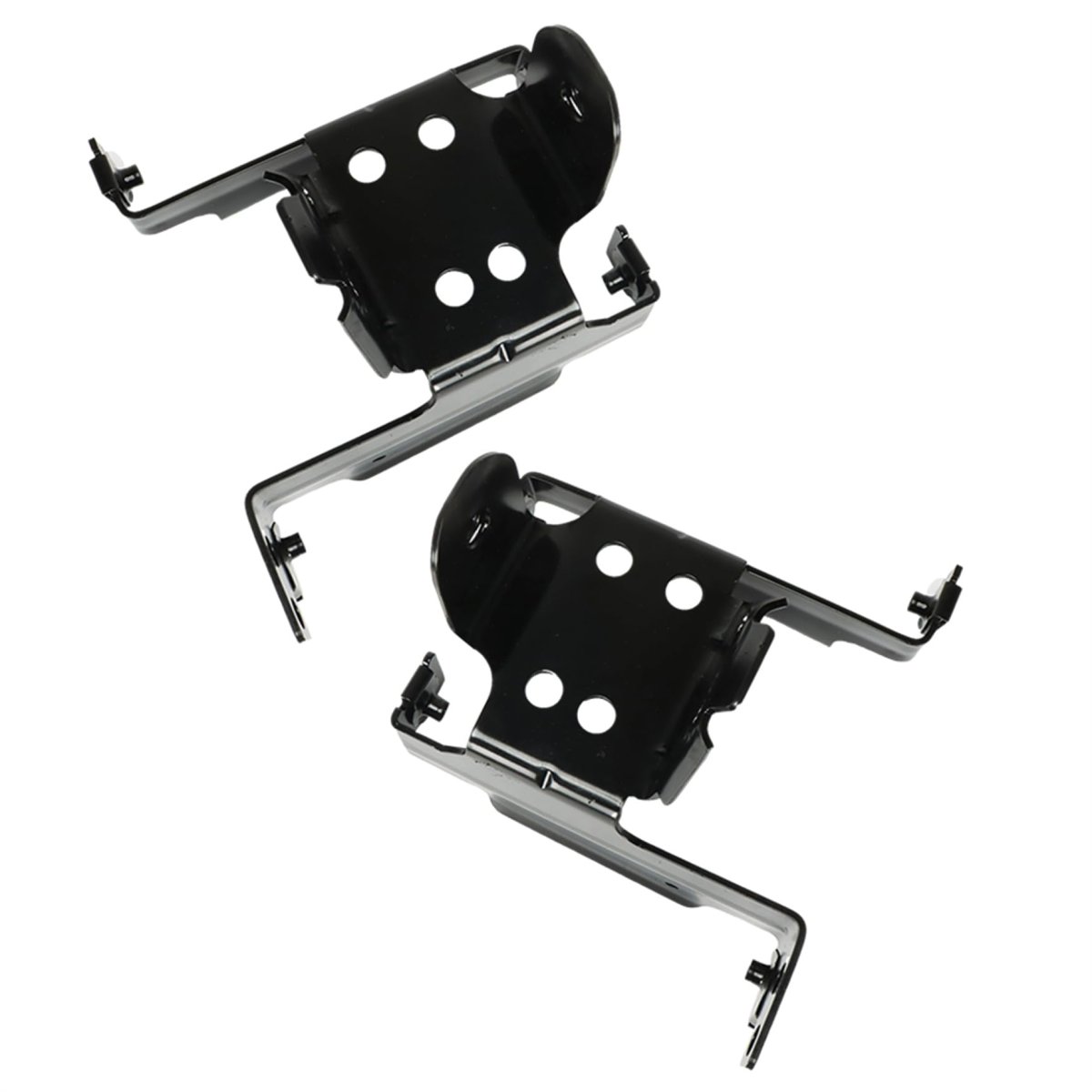 Front Bumper Inner Bracket Set For Sierra 2500hd 3500hd 2011 2012 2013 2014 Left And Right Black Replacement Gm1063102