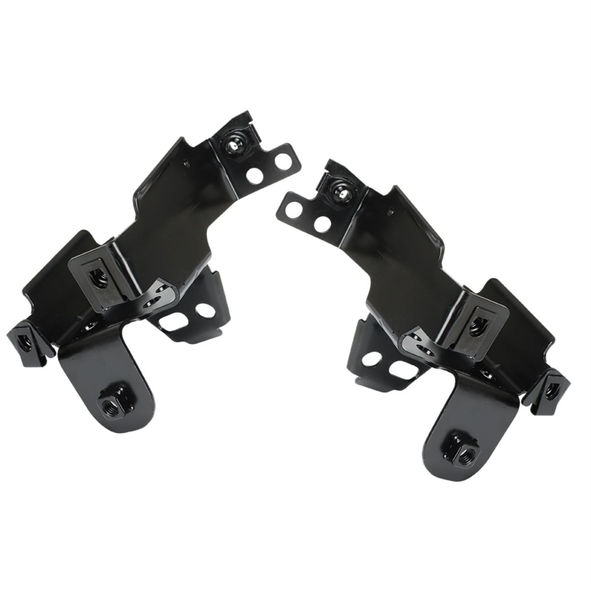 Front Bumper Inner Bracket Set For Sierra 2500hd 3500hd 2011 2012 2013 2014 Left And Right Black Replacement Gm1063102