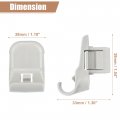 Uxcell Sun Visor Support Clip Retainer For Mazda 3 2004-2009 No Lc6269261b77 Holder Bracket Hanger Plastic Gray Anti Vibration