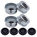 Aib2c Trailer Axle Wheel Hub And Bearing Dust Cap Cover Grease With Rubber Plugs 2 72 4 Packs 