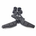 Smt-black 360 Adjustable Peg Mounting Kit Flat End Footrest Foot Pegs For V-star Roadstar Suzuki Boulevard Equipped With 1 Inch