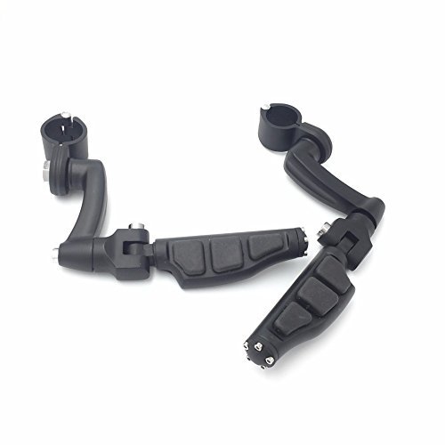 Smt-black 360 Adjustable Peg Mounting Kit Flat End Footrest Foot Pegs For V-star Roadstar Suzuki Boulevard Equipped With 1 Inch