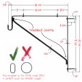 Welded Heavy Duty Oval Closet Rod Shelf Support Bracket Polished Chrome 10 Pack