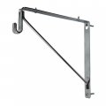 Welded Heavy Duty Oval Closet Rod Shelf Support Bracket Polished Chrome 10 Pack 