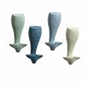 4 Mermaid Tail Cast Iron Wall Hooks 