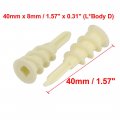 Uxcell 50pcs 40mm X 8mm Self Drilling Drywall Plasterboard Anchor