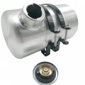 Jsd Auto Parts 1 Gallon Fuel Tank 6 X0 1 4 Npt Outlet End Fill Spun Aluminum Gas For Motorbike Mini Bike Go Kart 