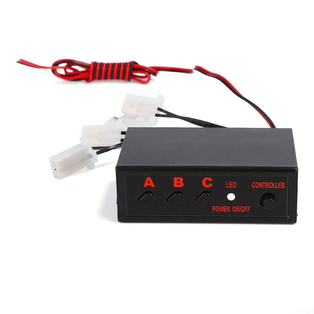 3 Pack 4 Ways 12v Led Strobe Flash Light Emergency Flasher Controller Box For Lamps