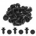 Universal Car Black Plastic Expansion Screw Clip Rivet Fixed Bunper Fender 20pcs