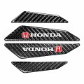 Ipick Image For Honda Red Logo Black Real Carbon Fiber Universal Auto Door Edge Guard Sticker