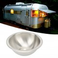 Fydun Single Bowl Sink Rv Kitchen 304 Stainless Steel Wiredrawing Smoothing Space Saving Round For Camper Boat