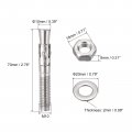 M10x70mm 304 Stainless Steel Expansion Bolt Screw For Concrete 5pcs
