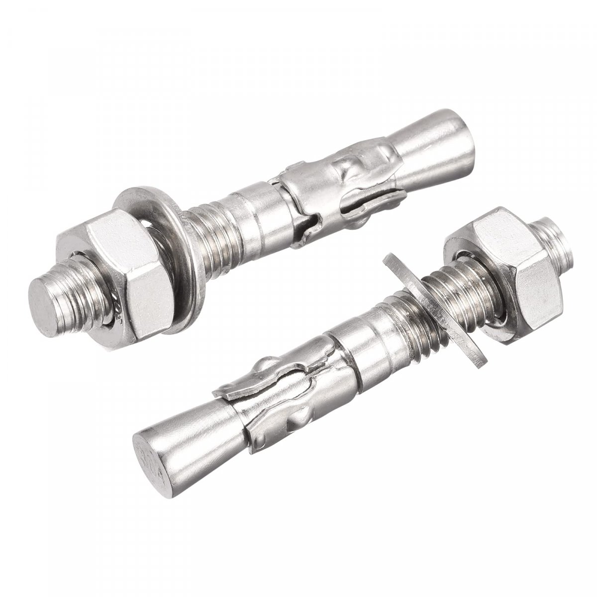 M10x70mm 304 Stainless Steel Expansion Bolt Screw For Concrete 5pcs