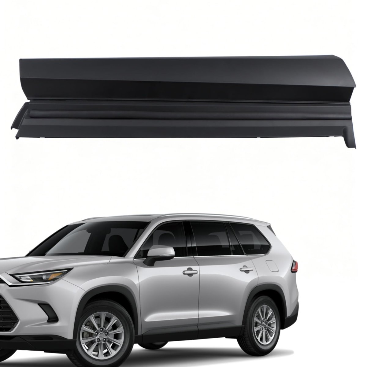 Black Left Front Door Body Side Molding Trim Replacement For Grand Highlander 2024 2025 750720e200