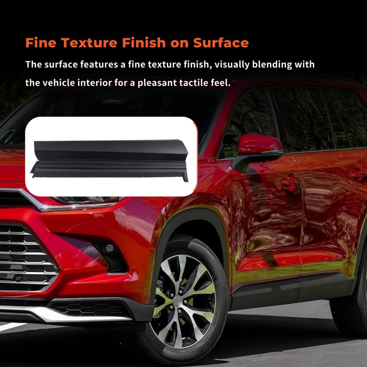 Black Left Front Door Body Side Molding Trim Replacement For Grand Highlander 2024 2025 750720e200