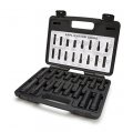 Steelman Pro 78537 16-piece Locking Lug Nut Master Key Set For Auto Mechanics Variety Ofa Spline Star And Hex Style Keys 