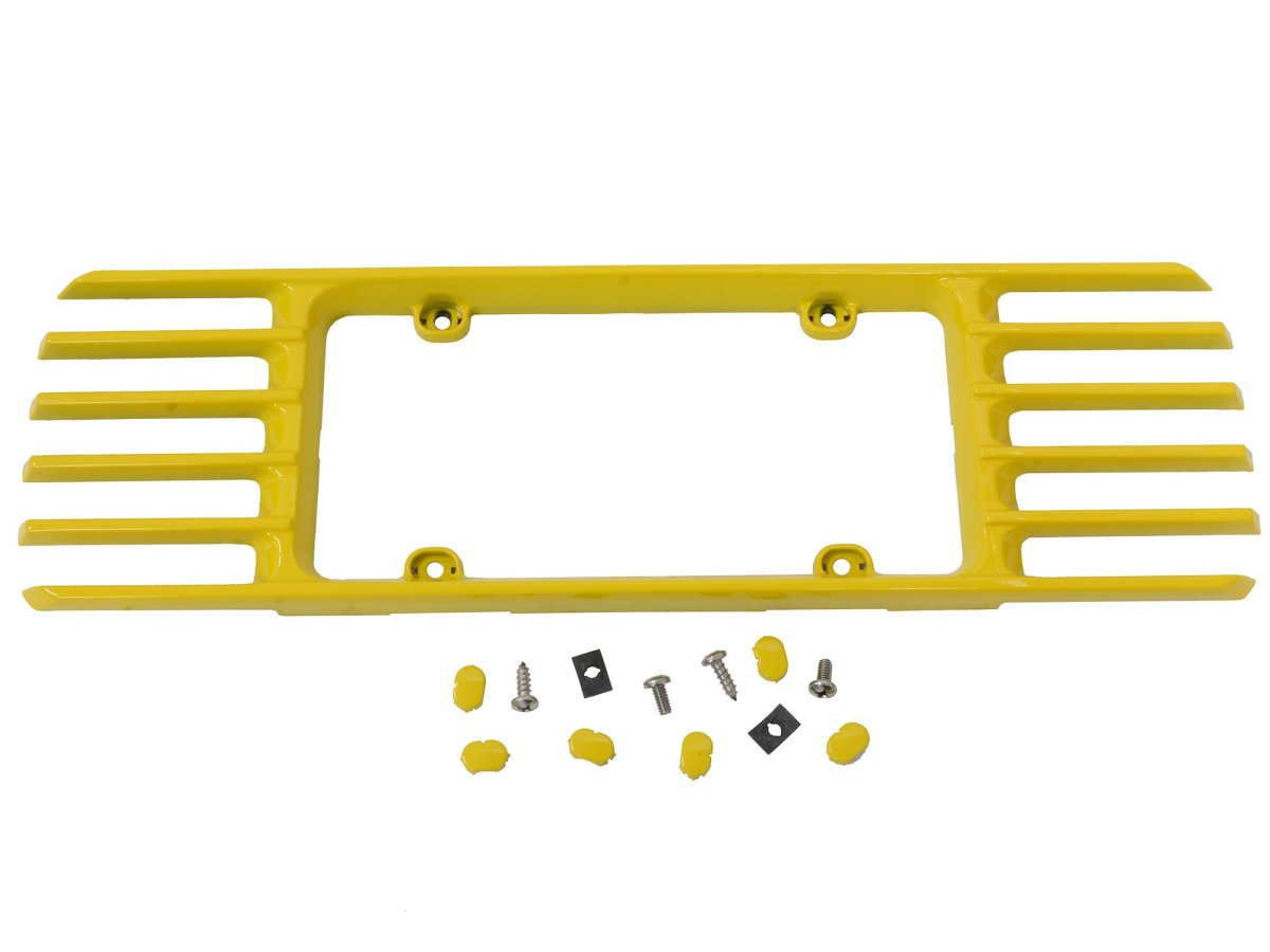 1997 2004 Corvette Rear Altec Phantom License Plate Frame Torch Red Plastic Full Span Model 105227