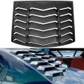 Rear Window Louver Carbon Fiber For 2011-2023 Dodge Charger Sxt Gt Rt Scat Pack Scat Widebody Srt Hellcat Matte Black Abs All 