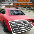 Rear Window Louver Carbon Fiber For 2011-2023 Dodge Charger Sxt Gt Rt Scat Pack Scat Widebody Srt Hellcat Matte Black Abs All