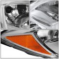 Auto Dynasty Su2503145 Right Passenger Side Oe Style Chrome Housing Headlight Lamps Compatible With Subaru Forester 14-16