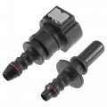 X Autohaux 3 8 9 49mm Sae To 5 16 8mm Straight Fuel Line Hose Quick Release Connector Disconnect Nylon 2 Set