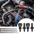 X Autohaux 3 8 9 49mm Sae To 5 16 8mm Straight Fuel Line Hose Quick Release Connector Disconnect Nylon 2 Set