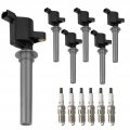 Ignition Spark Plugs Coil Pack Fit For 3 0 V6 2001 2002 2003 2004 2005 2006 2007 2008 Ford Escape Mazda Tribute 500 Freestyles