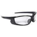 Radians Vt1-10 Black Frame Voltage Safety Glasses Clear Lens Rubber Nosepiece 