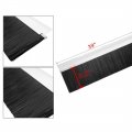 Uxcell Door Brush Bottom Sweep H-shape Aluminum Alloy Holder With 3 2-inch Black Nylon 1000mm X 108mm Approx 39 37-inch 4