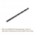 Uxcell 6542 High Speed Steel Straight Shank Twist Jobber Drill Bit Fully Ground Black Oxide Bits 4 4mm Diameter 78mm Total