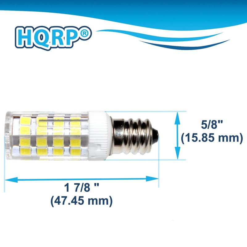 Hqrp 4-pack E12 110v Led Light Bulb Cool For Husqvarna Viking Huskystar E20 431 435 440 444 535d Sewing Machine