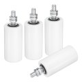 4pcs Slide Gate Guide Roller 4 Nylon Rollers Support Assembly Universal Sealed Ball Bearing Rolling Guider For Sliding Door 