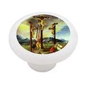 Gotham Decor The Crucifixion By Altdorfer Ceramic Drawer Knob 