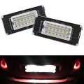 Led License Plate Lights For 2006-2014 2nd Gen Mini Cooper R56 R57 R58 Coupe R59 Roadster Rear Xenon White Lamps With Can-bus
