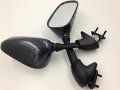 Httmt Mt252-016- Oem Replacement Racing Mirrors Compatible With Yzf R6 Yzfr6 Yzf-r6 2001 2002 Carbon Fiber Style