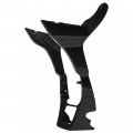 Hecasa Fairing Spoilers Cover Compatible With 2017-up Harley-davidson Road Glide Fltrx Plastic Painted Black