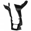 Hecasa Fairing Spoilers Cover Compatible With 2017-up Harley-davidson Road Glide Fltrx Plastic Painted Black