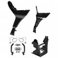 Hecasa Fairing Spoilers Cover Compatible With 2017-up Harley-davidson Road Glide Fltrx Plastic Painted Black
