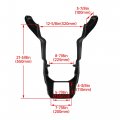 Hecasa Fairing Spoilers Cover Compatible With 2017-up Harley-davidson Road Glide Fltrx Plastic Painted Black
