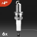 A-premium Set Of 6 Red Ignition Coil Pack And Iridium Spark Plugs Compatible With Hyundai Sonata 2006-2010 Santa Fe 2007-2009