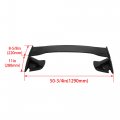 Hecasa Trunk Spoiler For 2015-2021 Subaru Wrx Sti 4 Door Sedan Rear Wing Lid Abs Plastic Carbon Fiber Color