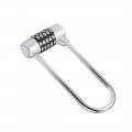 Uxcell 5-digit Combination Padlock 7mm Steel Shackle Resettable Lock Silver