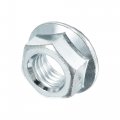 Uxcell 3 4 -10 Serrated Flange Hex Lock Nuts Carbon Steel Zinc Plated 5pcs
