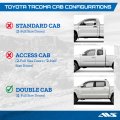 Auto Ventshade Avs Outside Mount Ventvisor Rain Guards Fits 2005 2015 Toyota Tacoma Double Cab- Smoke 4 Pcs 94056