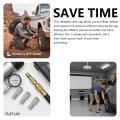Double Seal Valve Stem Cap Inflate Tire Flow Through Tires Air For High Pressure Truck Car Rv Semi Bus 23mm Easy To Use -20